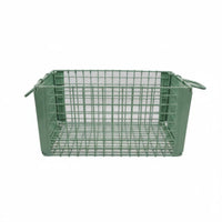 Stackable Wire Basket robust Construction Stackable Metal Crate for Homeowners
