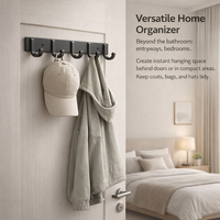 Bathroom Towel Rail, Drill Wall Mounted Rack for Small Areas, Space Aluminium Single Bar for Homeowners, Versatile Kitchen & Balcony Storage Solution