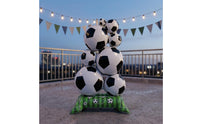 2 Pieces Bar Decoration Soccer Jersey Balloon Sports Themed Football Shirt Balloon Mylar Foil Football Party Balloons Shiny Gloss for Birthday