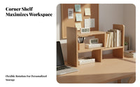 Expandable Book Rack Extendable Design Adjustable Book Organizer