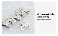 Cycle Chain Electroplated Finish Silver Bike Chain Wear-Resistant