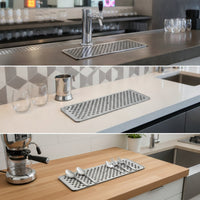 Stainless Steel Beer Spillage Tray Low-Profile Spillage Tray with Lotus Pattern Polished Easy to Clean for Kegerator
