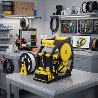 Electric Filament Respooler Desktop Filament Winding Machine Spool Winder for 3D Printing Hobbyists, Workbench