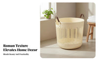 Breathable Design Laundry Basket Ventilated Dirty Clothes Basket Space-Saving for Apartment Dwellers, Families, Bedroom, Living Room, Closet