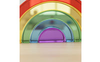 High Clarity Acrylic Stacking Blocks Child-Led Rainbow Stacking Toy Gift Idea for Preschool, Playroom, Classroom