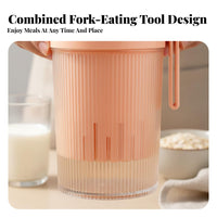 Portable Greek Yogurt Strainer Airtight Lid Greek Yogurt Creator Cup Leak-Proof for DIY Foodies, Fitness Enthusiasts, Travel, Gym, Office