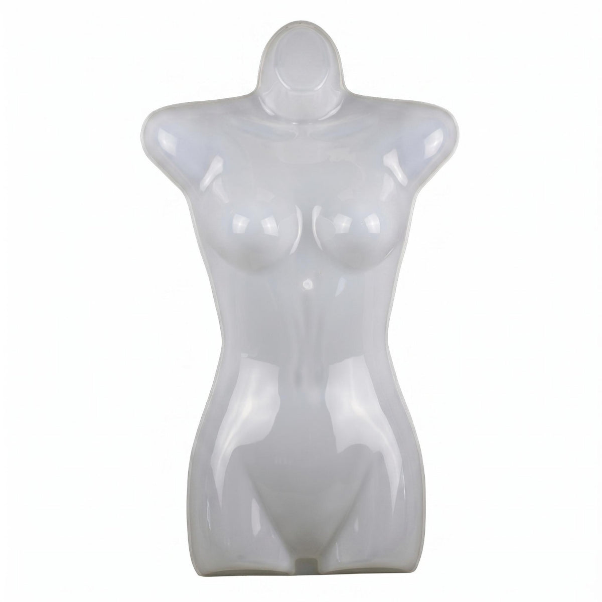 Armless Female Torso Mannequin Legless Hanging Bust Form Contoured Headless Bust Mannequin Lightweight