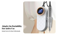 Portable Electric Powered Cuticle Tool Adjustable Speed Portable Nail Forward & Backward Rotation USB-Charged Electronic Filing Tool Set for Women