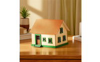 Assembled Miniature House Compact House Model with Pitched Roof Warm Diorama for Hobbyists, Village Scenes