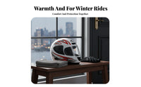 Full Face Helmet Detachable Warm Liner Helmet Breathable Lining Shielded Headwear for Adults, Winter Riding, Commuting, City Travel