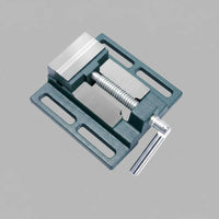 Straight-Jaw Bench Vise Strong Bench Vise with Rotatable Handle Manual Clamp for Milling Machines