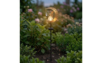 Garden Stake Light with Crescent Moon Warm White Fairy Moon Light LED for Yard