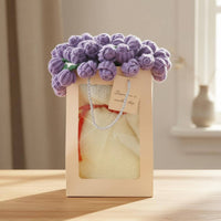Rose Blanket Romantic Gift Flower Blanket Breathable Material Transforming Bouquet Throw for Girlfriend, Napping, Air-Conditioned Rooms