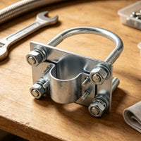 U-Bolt Antenna Clamp Galvanized Mast Mounting Clamp Bracket Outdoor Antenna Bracket for Installers, DIYers, Pole Fastening