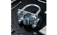 U-Bolt Antenna Clamp Galvanized Mast Mounting Clamp Bracket Outdoor Antenna Bracket for Installers, DIYers, Pole Fastening