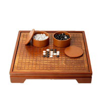 2-in-1 Solid Wood Go and Chinese Chess Board Set