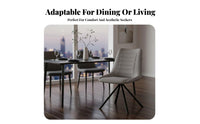 Modern Design Upholstered rotate Chair Soft Upholstery rotate Chair with X-Frame Legs Comfortable padding Seating Furniture Ergonomic Backrest for Adults, Homeowners, Remote Workers, Dining Room, Kitchen, Home Office, Bedroom