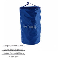 Table Tennis Ball Bag Large Capacity Portable Carry Case Lightweight