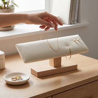 Velvet Jewelry Display Stand for Bracelets and Necklaces, Ins Style Storage Pillow
