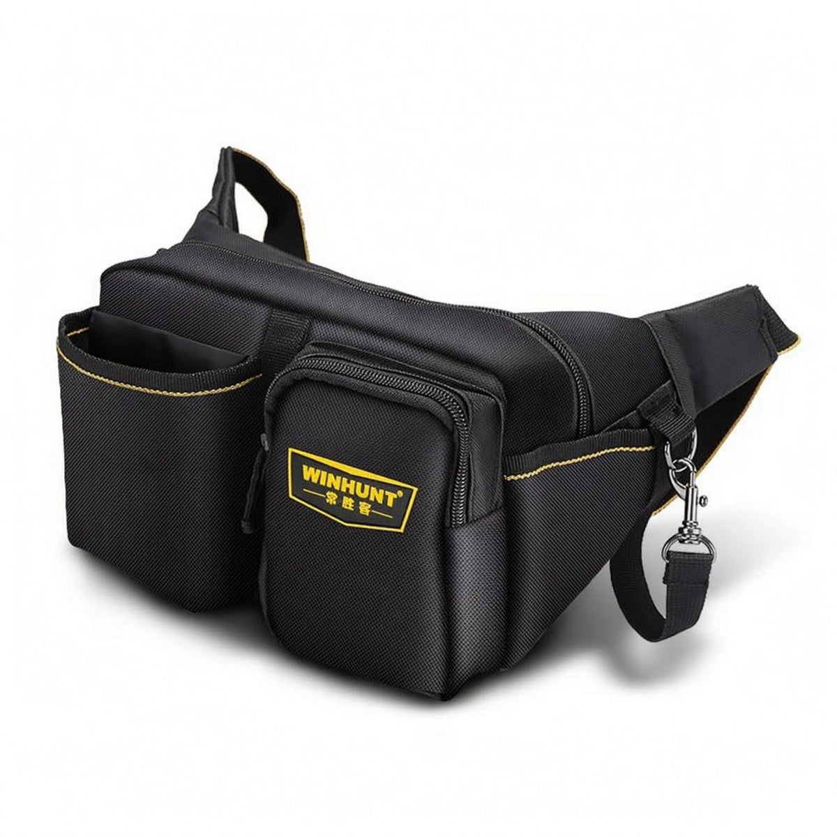 Zippered Pocket Tool Waist Bag Multiple Compartments Electrician Tool Bag Long-Lasting for Electricians