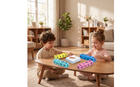 Letter Matching Toy Wooden Spelling Game Alphabet Blocks Color-Coded Flash Cards Phonics for Preschoolers, Homeschool, Classroom