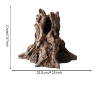 Artificial Driftwood Natural-Looking Aquarium Driftwood Aquarium Stump Wood-Like Aquatic Pet Tank Cave Hollow for Aquarists