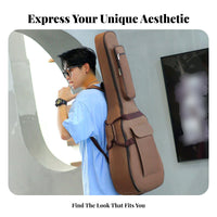 41 Inch Folk Guitar Bag Thick Padding 41 Inch Guitar Bag Musical Instrument Accessory Neck Support Pillow Water-Resistant
