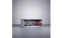 Graffiti Parking Garage Display Gift Design 1:64 Parking Lot Model Acrylic Cover Lighted Car Storage Box for Collection