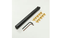 Replaceable Tip Turning Tool Holder Matte Black Tool Holder with Inserts High Precision for Machinists
