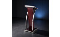 Podium with Slanted Top Modern Reading Desk Lectern Podium Ergonomic Furniture Sturdy for Speakers, Conference Rooms