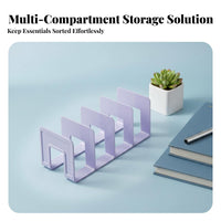 Transparent Design Multi-Section Display Stand Minimalist and design Clear U-Shaped Stand Space-Saving desktop display stand High transparency for Students, Adults, Dorm Room