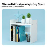 Space-Saving Design H-Shaped Desktop Organizer Multi-Functional Adjustable Desk Shelf Easy Assembly desktop Rack Multiple Combinations for Students, Office Workers, Home Users, Study Room, Bedroom, Countertop