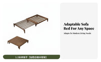 Space-Saving transformable Armchair Bed two-in-singleUse Pull-extendable Armchair Bed sturdy Wood Frame Living Room Furniture Extendable Design for Apartment Dwellers, Homeowners, Office Workers, Small Spaces, Bedroom