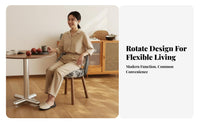 Minimalist Design 360-Degree rotating Seat Modern design Upholstered rotating Armchair Padded padding Indoor Furnishing Soft Upholstery for Homeowners, Interior Decorators, Office Workers, Dining Room, Kitchen, Bedroom, perusing alcove