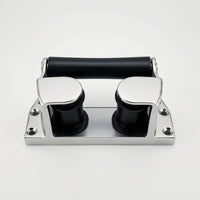 316 Stainless Steel Rope Guide Roller Bracket Marine Grade Boat Fairlead Roller Mirror Polished Boat Bow Fairlead Rustproof for Yachts