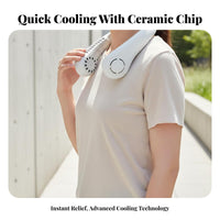 Quiet Operation Hands-Hands-Away Personal Fan Lightweight Hanging Neck Cooler Ergonomic Design for Travelers, Away Ice Workers, Travel