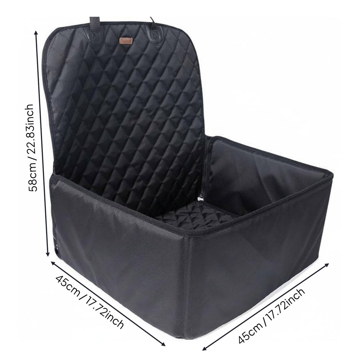 Dirt Resistant Waterproof Pet Seat Protector Easy to Clean Foldable Pet Car Basket