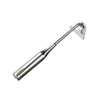 Stainless Steel Bark Scraper with Triangular Blade Handheld Bark Scraper Curved Tool Heavy Duty for Arborists