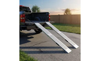 Foldable Loading Ramp Anti Slip Metal Loading Ramp Carrying Handle Transport Equipment for Garage