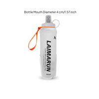 TPU Soft Container Clear Cap Collapsible Water Bottle Foldable Water Bottle Compact Hydration Gear Lightweight