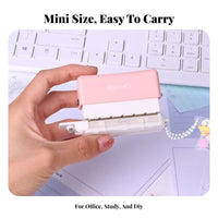 6-Hole Puncher DIY Tool 6 Hole Paper Punch Compact Design Mini Paper Puncher for Students, Crafters, School, Scrapbooking