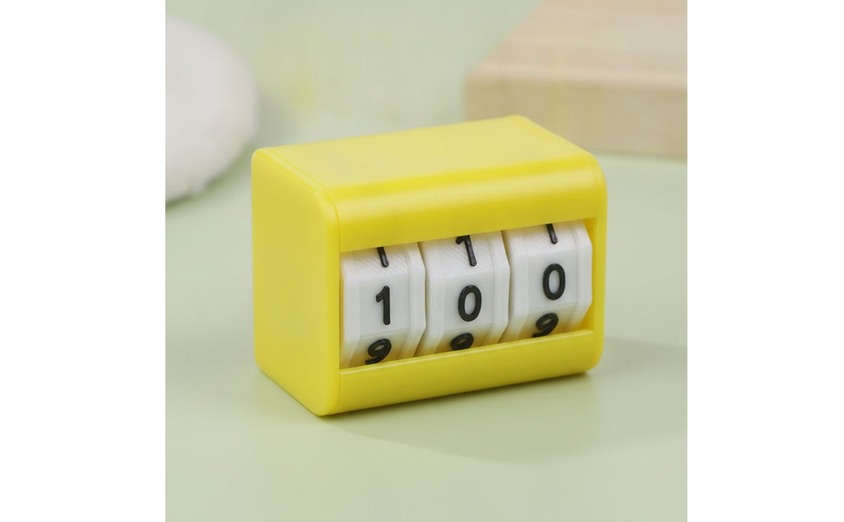 Desktop Mechanical Tally Counter Compact Board Game Billiards Score Counter Low-Profile for Teachers, Hobbyists, Classroom