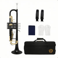Trumpets Straight Bell Trumpets with Carrying Case Bright for Educational Band