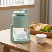 Manual Shaved Ice Machine Detachable Manual Ice Crusher Stainless Steel Blade