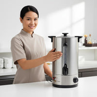 Electric Hot Water Urn Large Capacity Stainless Vessel Boiler Fast Boiling Commercial Tea Urn for Restaurants, Caterers, Buffets, Office