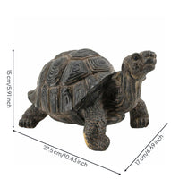 Turtle Figurine Naturalistic Turtle Statue Rustic Tortoise Figurine for Gardeners, Garden, Pond, Patio