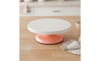 Effortless 360° Rotation Cake Turntable Stable Base Cake Decorating Turntable Non-Slip Design Baking Tool Easy to Use for Beginners, Home Bakers