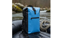 Floats on Water Waterproof Backpack Padded Shoulder Straps Roll Top Dry Bag Long-Lasting 500D PVC Material for Kayakers, Cyclists, Rafting