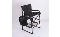 Director's Chair with Side Table Foldable Director's Chair with Cup Holder Furniture Portable Padded for Makeup Artists, Patio
