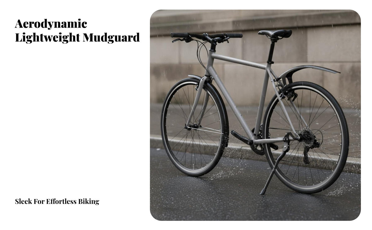 Cycling Bike Mudguard Widen Design Cycling Bike Mudguard Set Front and Rear Mudguards Adjustable Front and Rear Mudguard Set